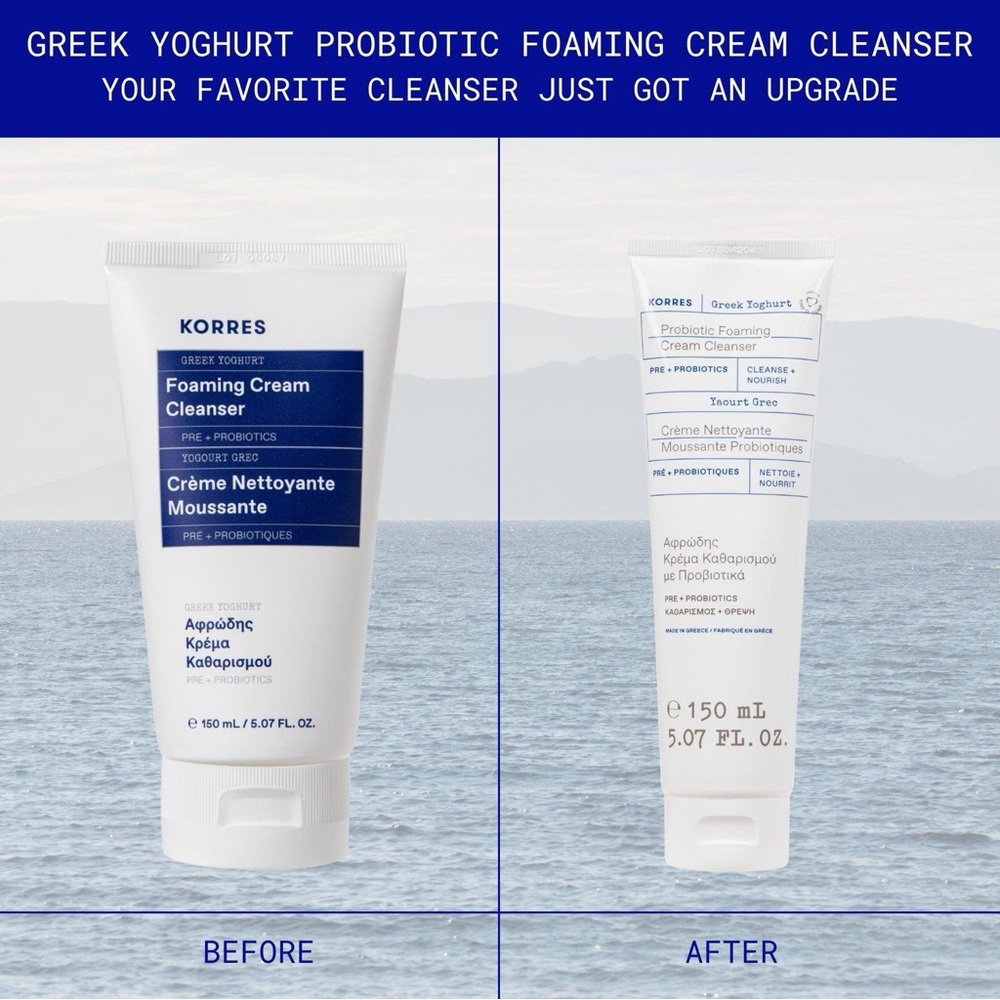 NWT KORRES Greek Yoghurt Foaming Cream Cleanser- 150 ml - Picture 2 of 5